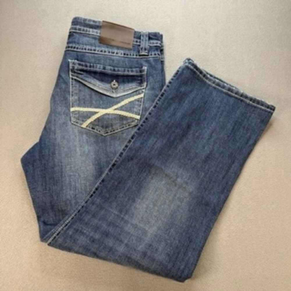 TK‎ Axel Slim Boot Blue Jeans Slim Mens 36x32 (FIT 40x31) Denim Western Workwear